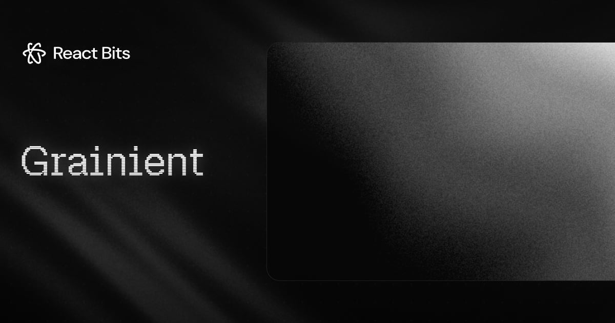 Grainient, a React Bits component
